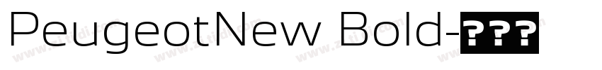PeugeotNew Bold字体转换